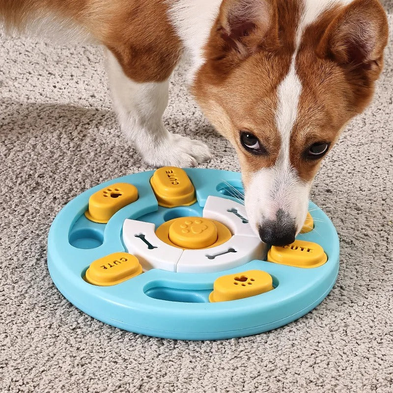 Pup's Brain-Boosting Buffet: Level 3 Puzzle Feeder Delight