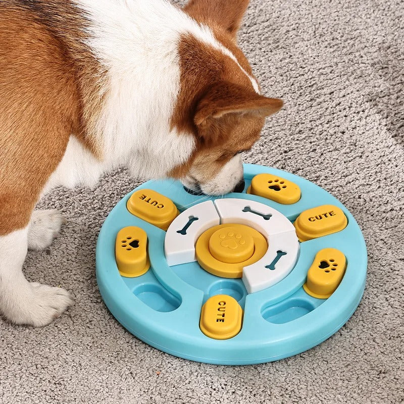 Pup's Brain-Boosting Buffet: Level 3 Puzzle Feeder Delight