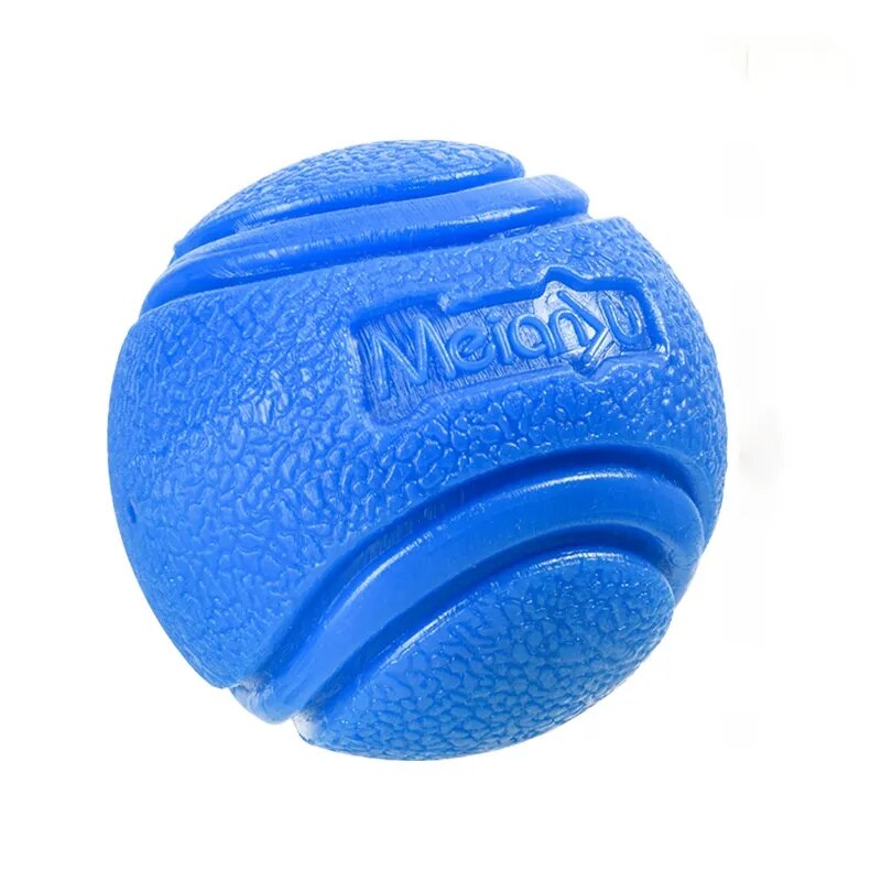 Blue Indestructible Chew & Bounce Dog Ball