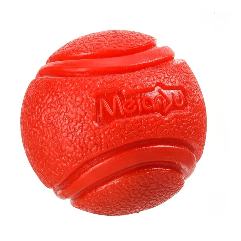 Red Indestructible Chew & Bounce Dog Ball