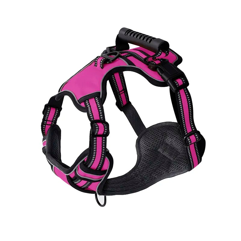 Pink Ultimate Comfort & Control. No-Pull Breathable & Reflective Harness