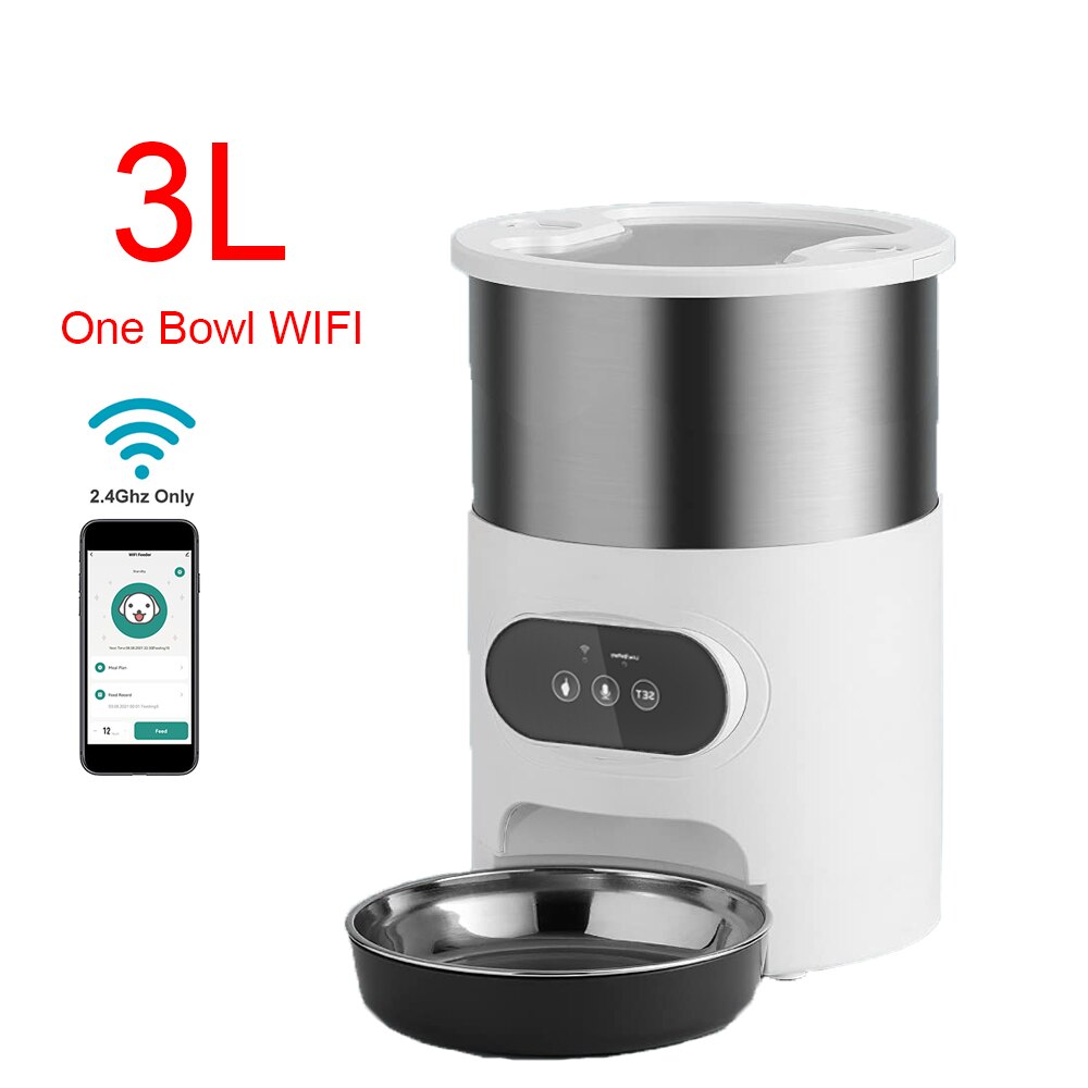 Wifi Precise Smart Pet Feeder: Automatic Remote Food Dispenser for Pets 