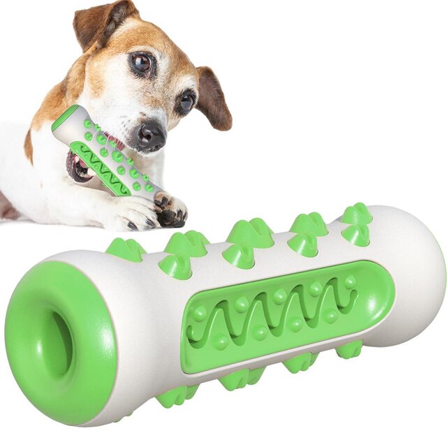 Green Soft TPR Toothbrush Toy: For Dogs Perfect for Doggy Dental Care 🦷 