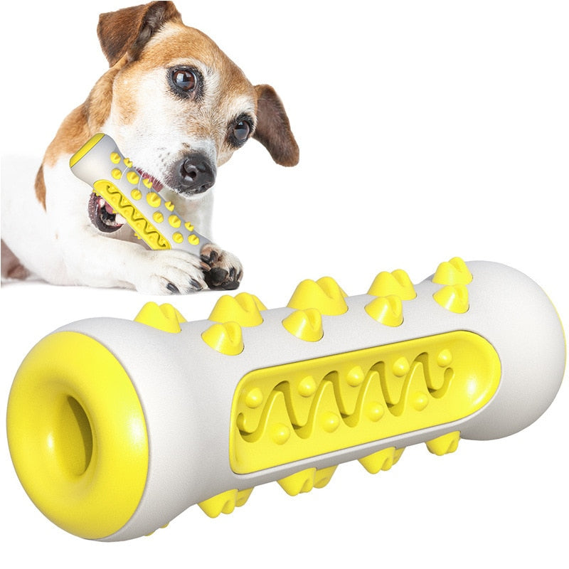 Yellow Soft TPR Toothbrush Toy: For Dogs Perfect for Doggy Dental Care 🦷 